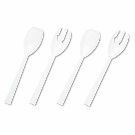 Tablemate Disposable Plastic Serving Forks and Spoons, PK48 W95PK4